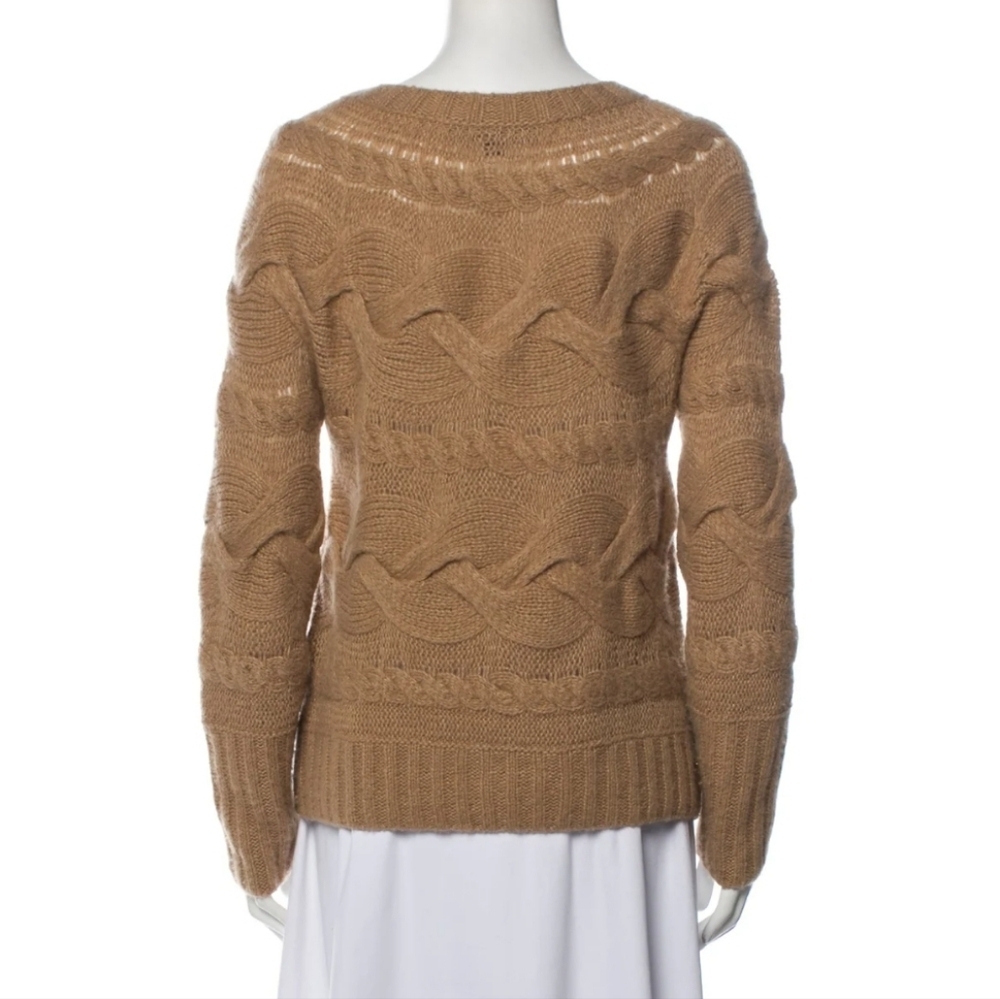 Ralph Lauren Collection Purple Label  Cable Knit Cashmere/silk Sweater L - Picture 2 of 12